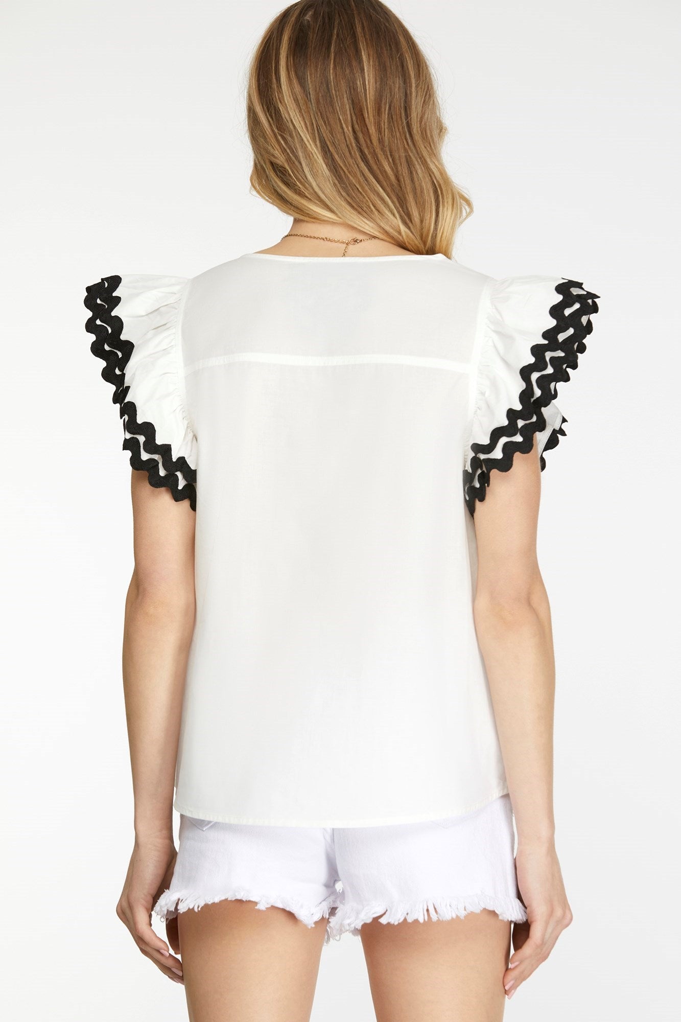 Cloister Collection | Ruffle Sleeve Top