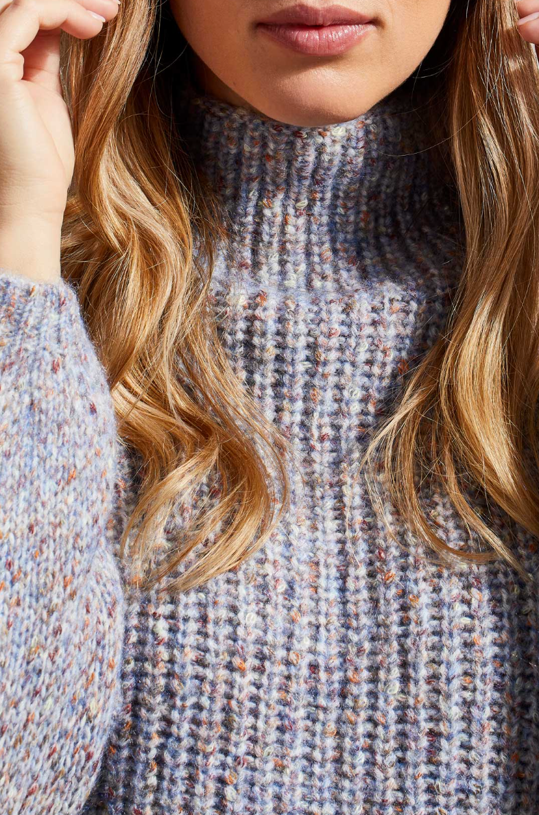 Tribal | High Funnel Neck Oversized Sweater