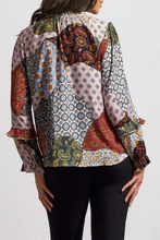 Load image into Gallery viewer, Tribal | Long Sleeve Blouse with Ruffle
