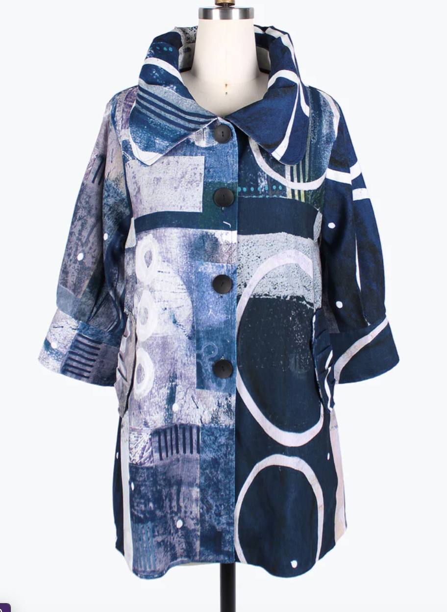 Damee | Blue Circles Jacket