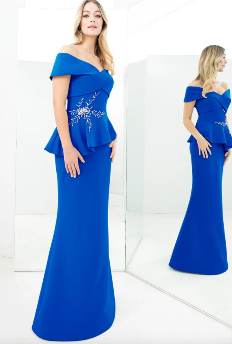 Daymor Couture | Collar Gown W/peplum