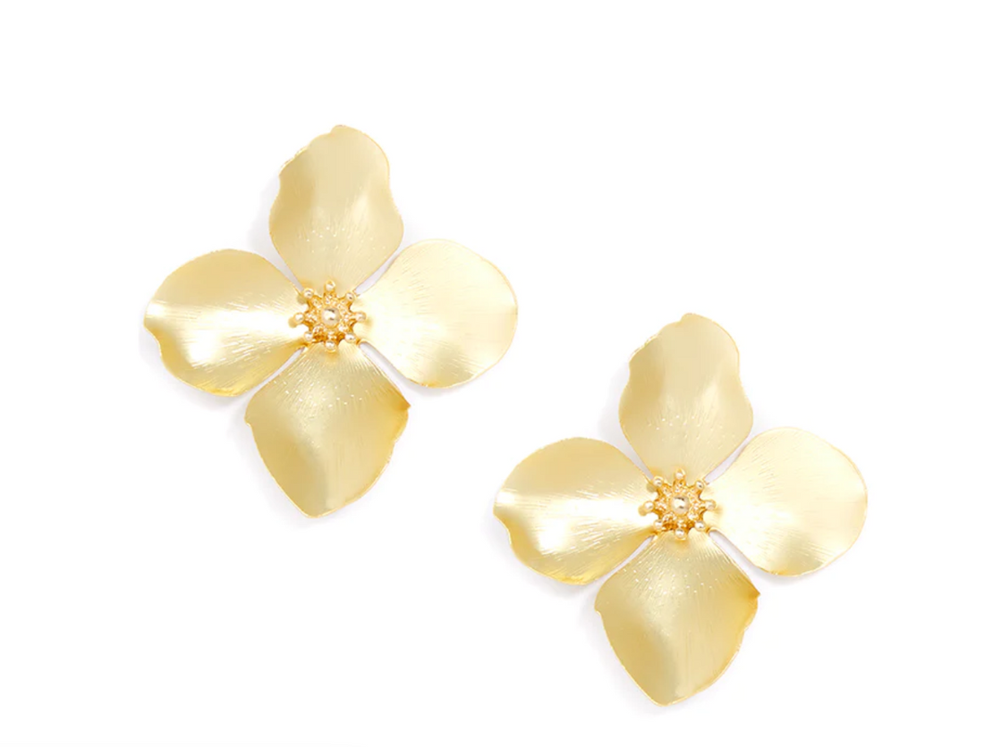 Cloister Collection | Metallic Floral Earing