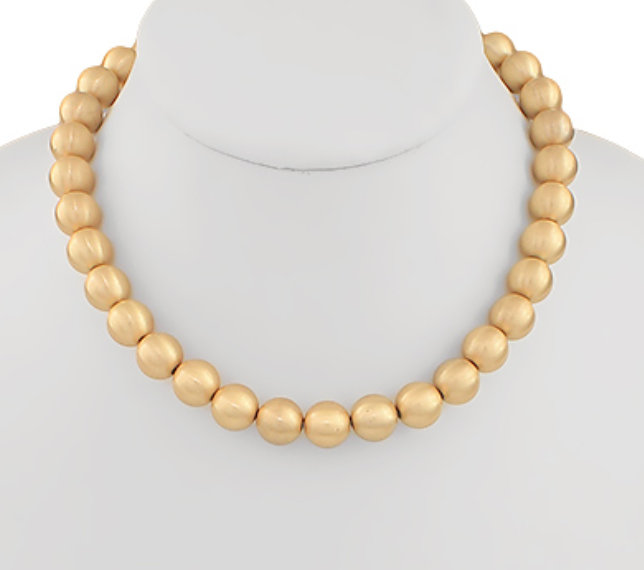 Cloister Collection | Golden Chunky Beaded Necklace