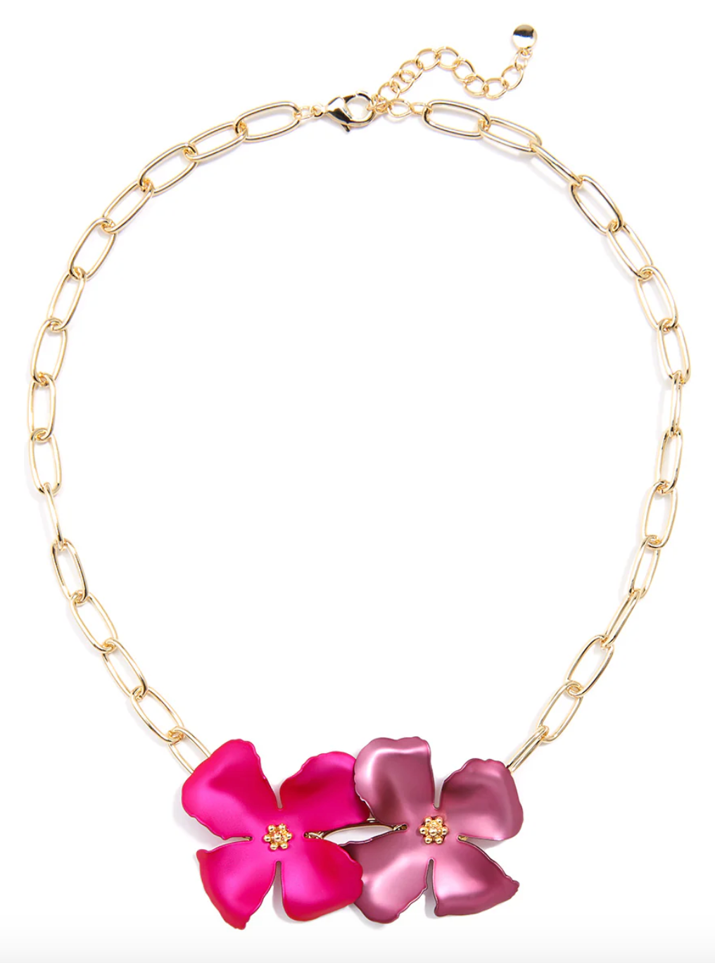 Zenzii | Flower Necklace -  Hot Pink