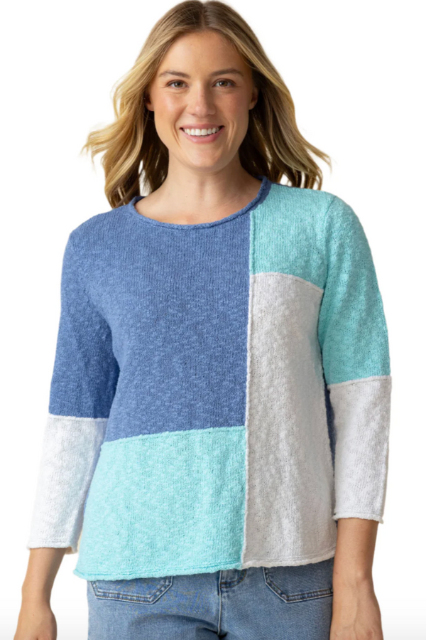 Habitat | Yin Yang Colorblock Pullover - Dusk