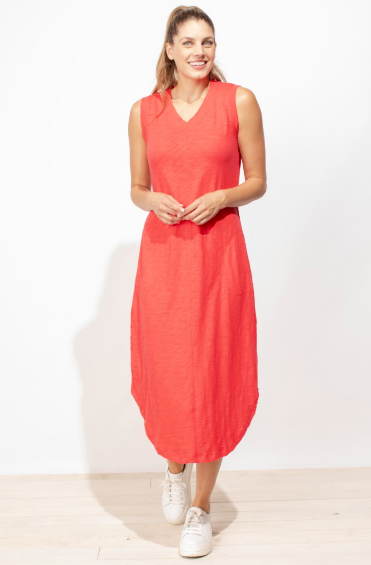 Escape By Hab | Red Sleeveless Seam Dres