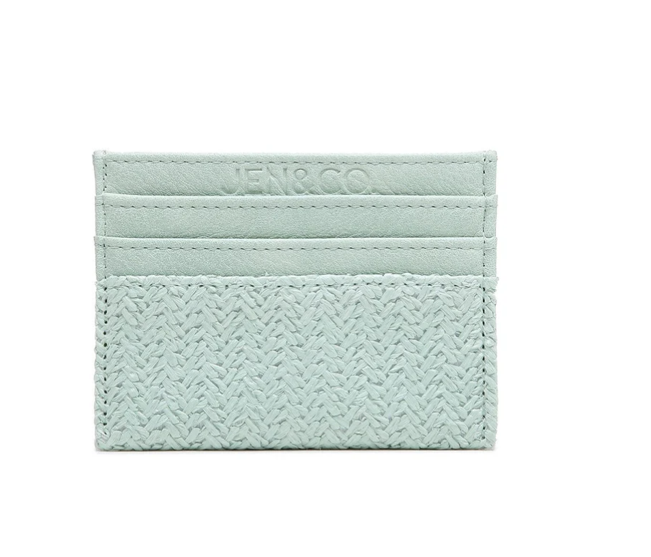 Cloister Collection | Leather and Rattan Cardholder