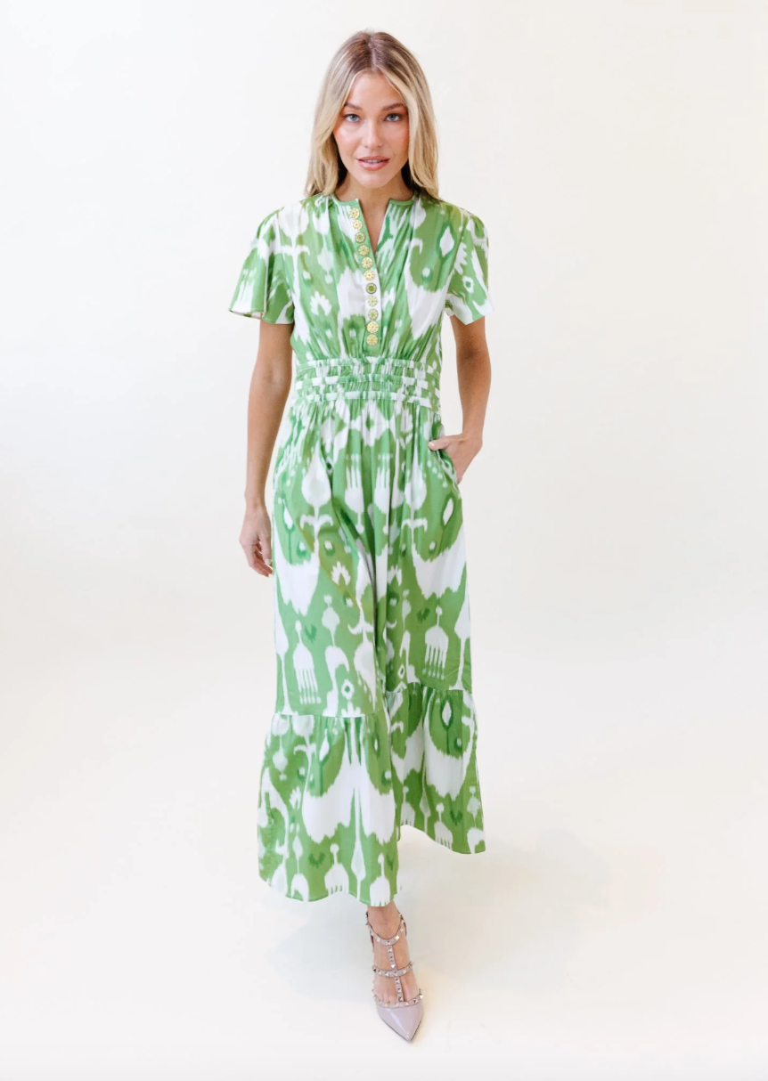 Sheridan French | Eloise Dress - Apple Ikat