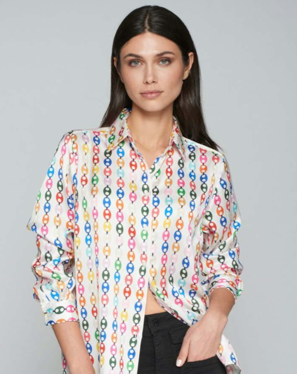 Vilagallo | Chain Button Up Top