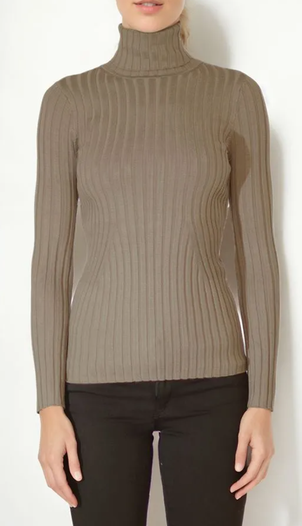 Metric | Turtle Neck Knit Top