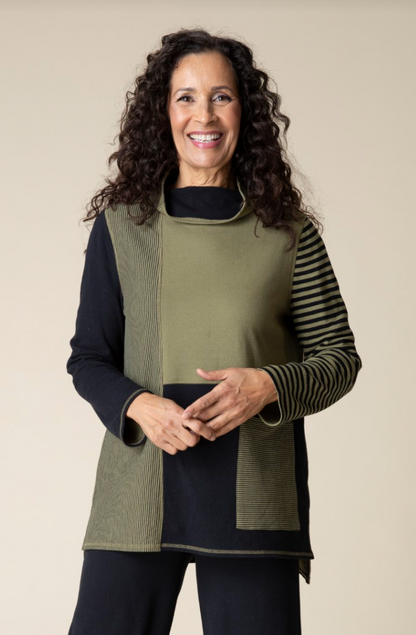 Habitat | Dbl Face Mix Stripe Colorblock Tunic