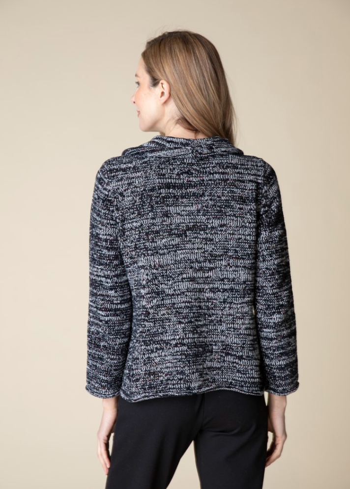 Habitat | Tweedy Chenille Button Cowl Pullover