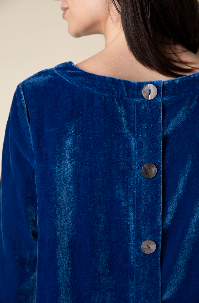 Habitat | Velvet Button Back Pullover