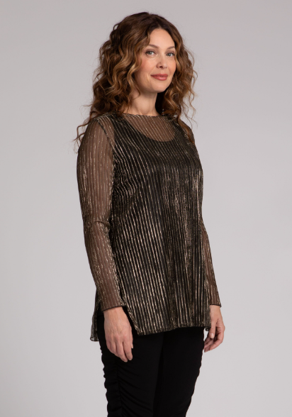 Sympli | Nu Ideal Tunic, Pleated Mesh