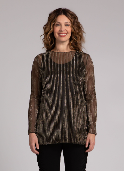 Sympli | Nu Ideal Tunic, Pleated Mesh