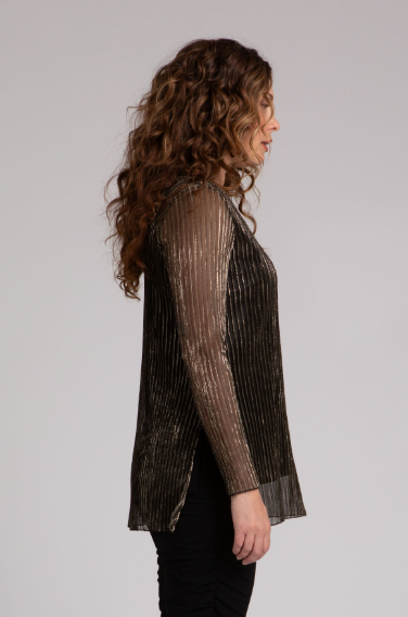 Sympli | Nu Ideal Tunic, Pleated Mesh