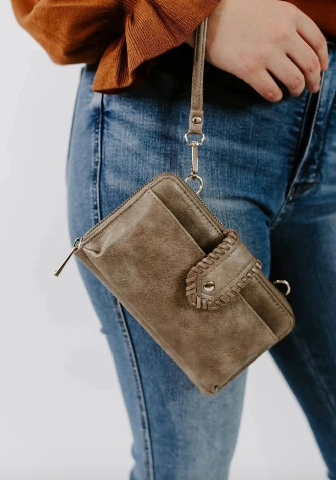 Cloister Collection | Abby Smartphone Crossbody- coffee