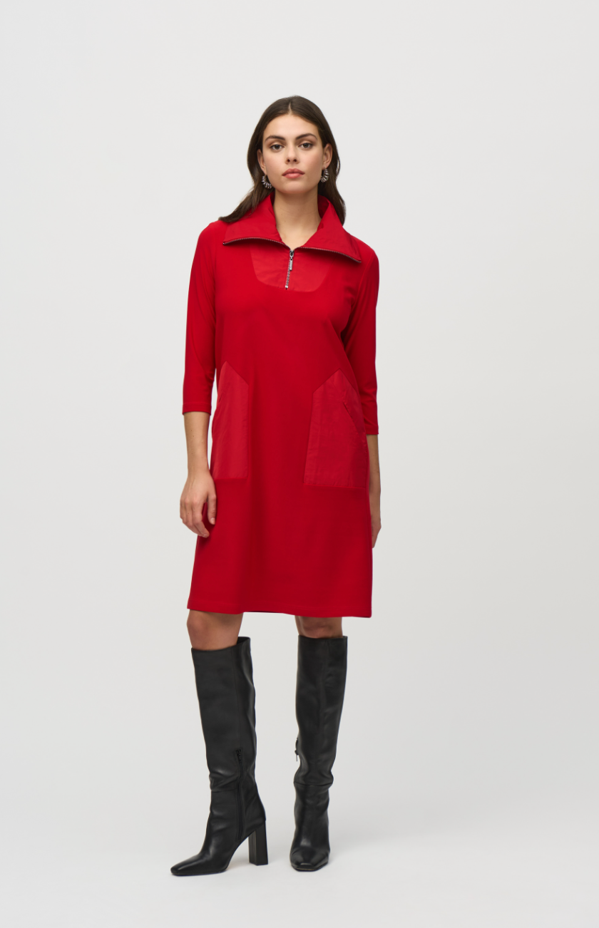 Joseph Ribkoff | Knit Zipper Dress