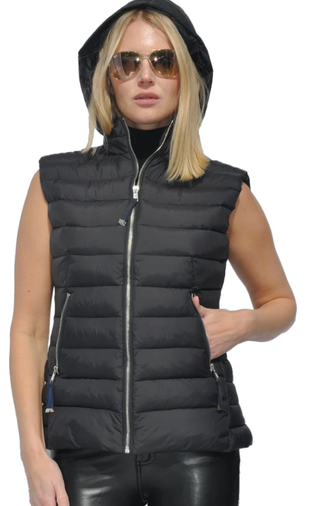 Ciao Milano | Vest with Hood Duck Down