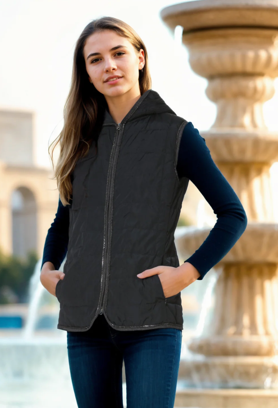 Ciao Milano | Down Vest- Charcoal