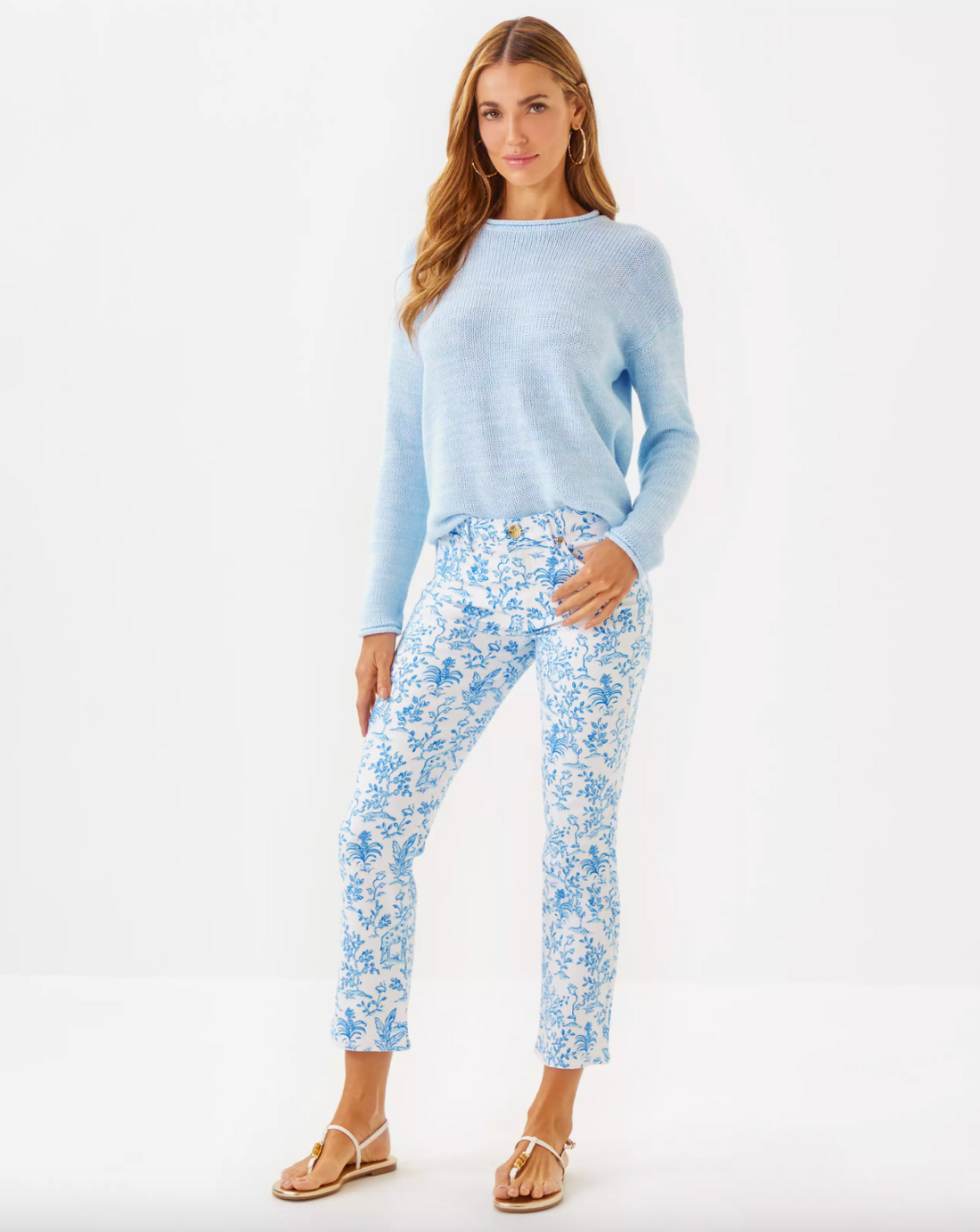 Lilly Pulitzer | Annet High Rise Crop Flare Jean