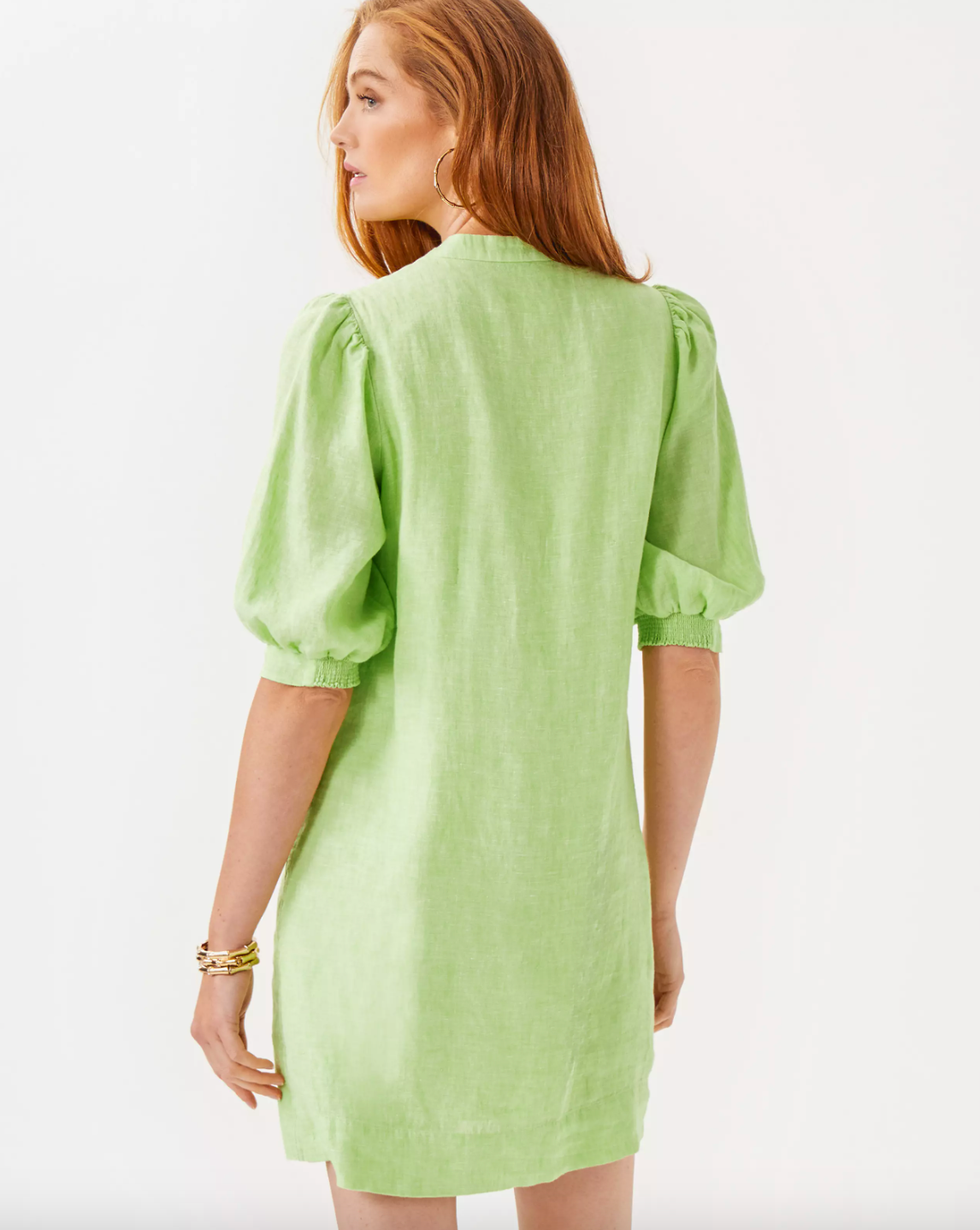 Lilly Pulitzer | Mialeigh Elbow Sleeve Linen Shift Dress