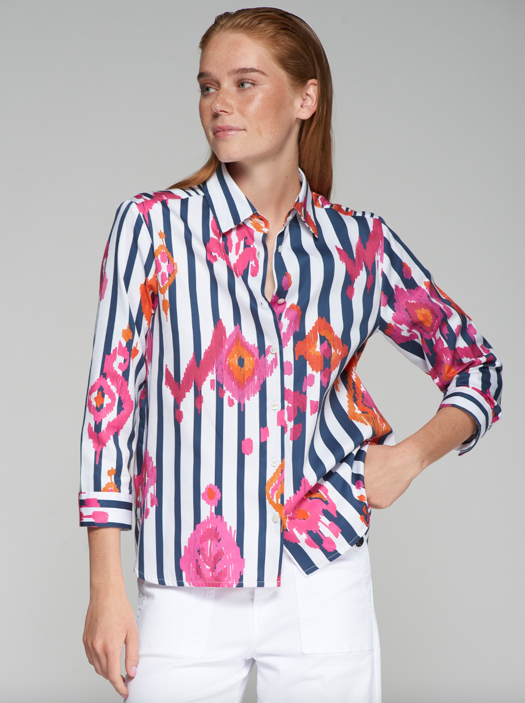 Vilagallo | Ikat Stripe Top