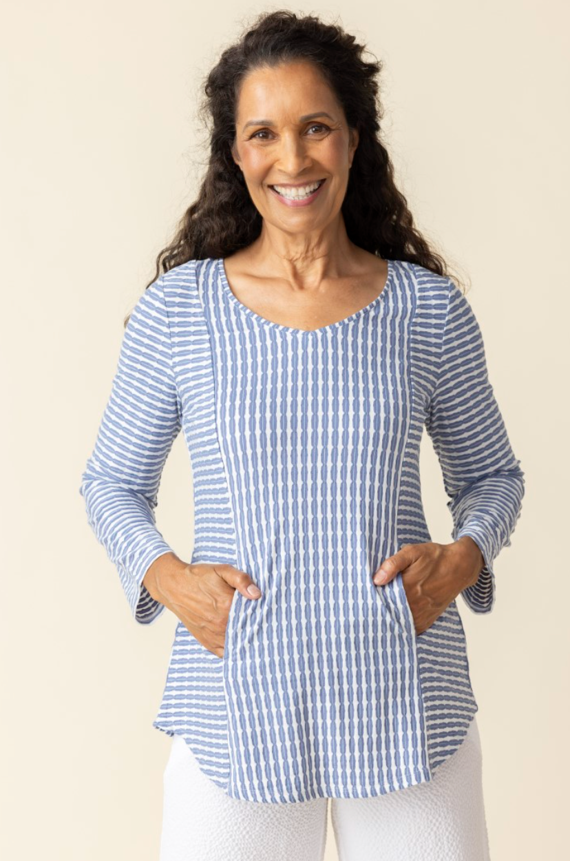 Habitat | Uptown Stripe Angled Pocket Tunic