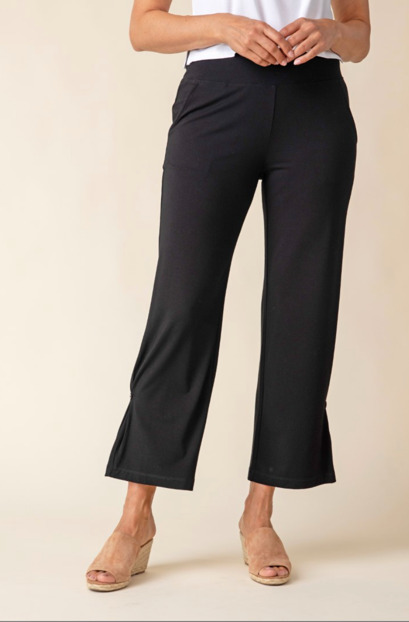 Habitat | Core Travel Solid Side Pleat Pant - Black