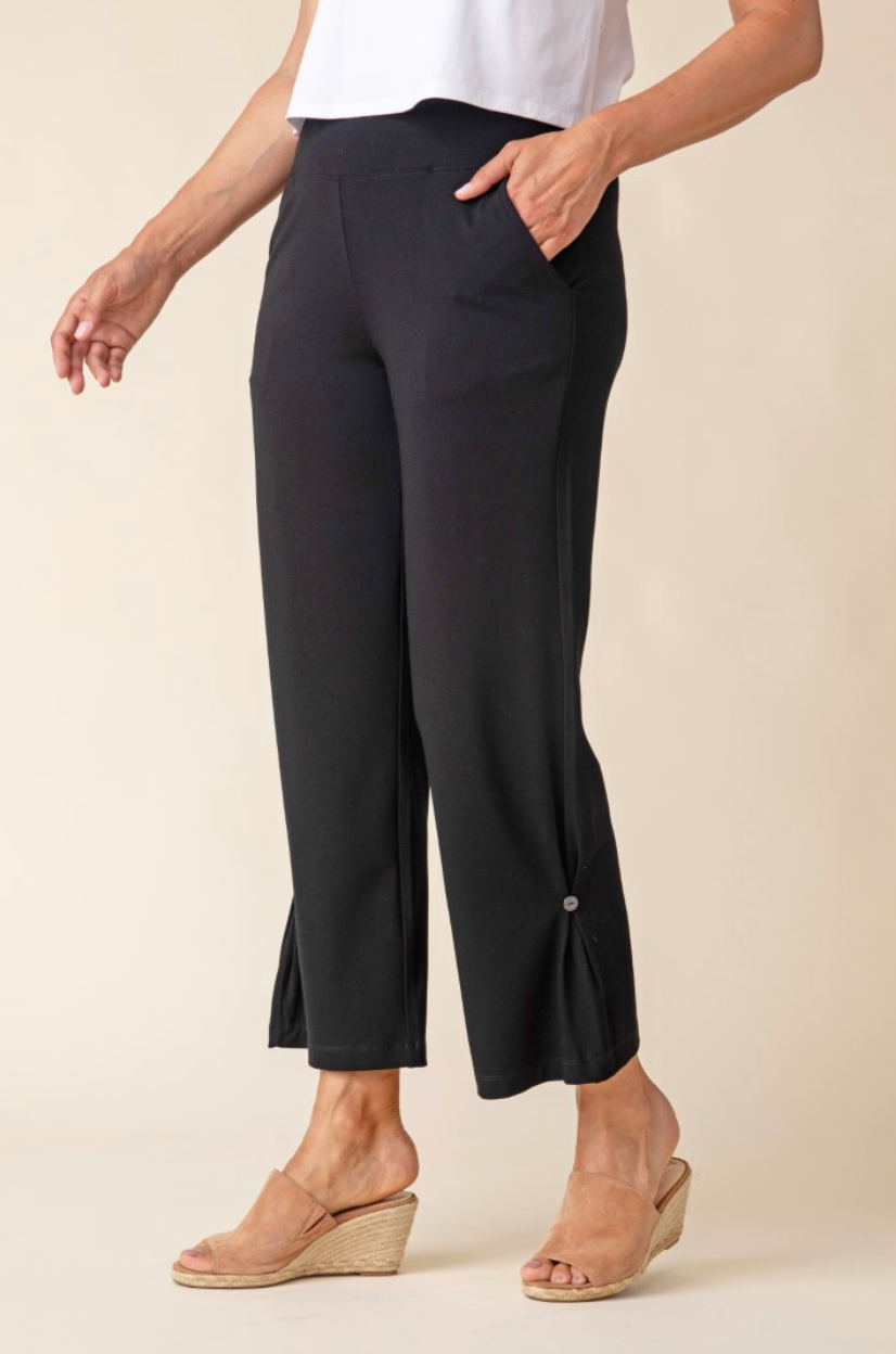 Habitat | Core Travel Solid Side Pleat Pant - Black