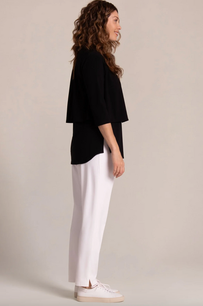 Sympli | V-neck Bolero - Black