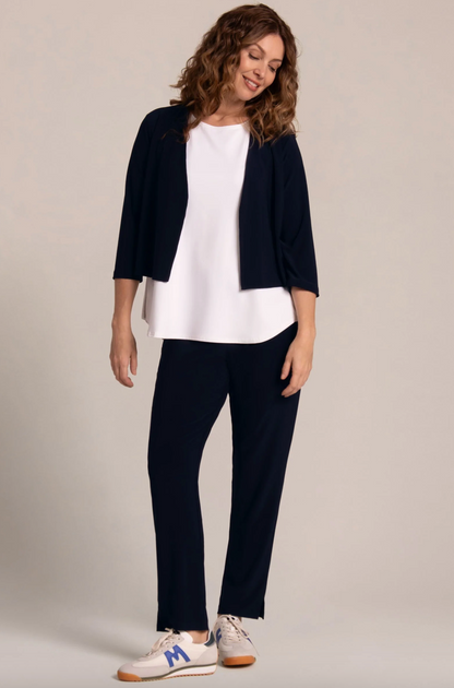 Sympli | V-neck Bolero - Black