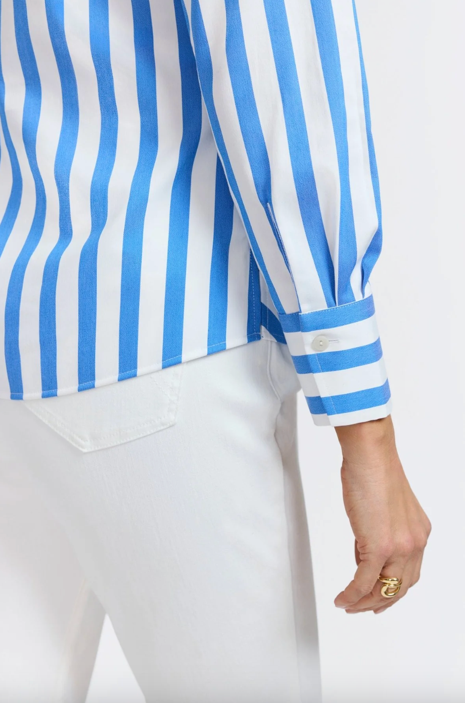 Foxcroft | Mary Springtime Stripe Long Sleeve Shirt