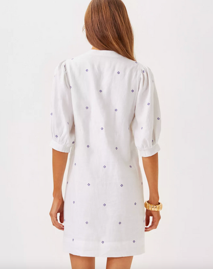 Lilly Pulitzer | Mialeigh Elbow Sleeve Linen Dress