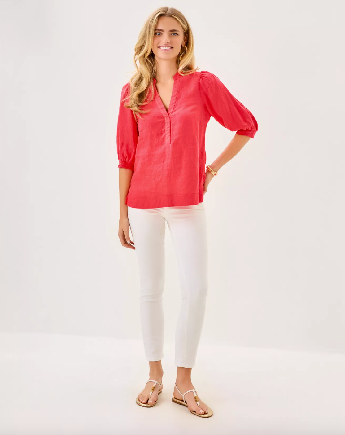 Lilly Pulitzer | Mialeigh Elbow Sleeve Linen