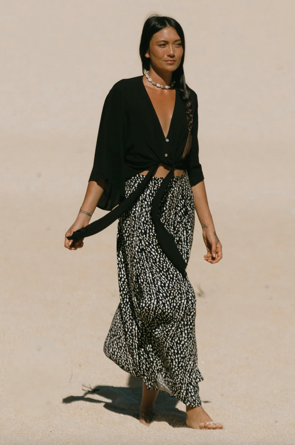 Tribal | Kimono Top W/frt Tie
