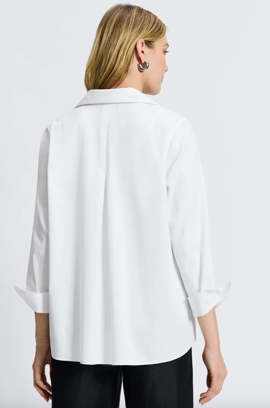 Foxcroft | Agnes Sleeve Shirt White