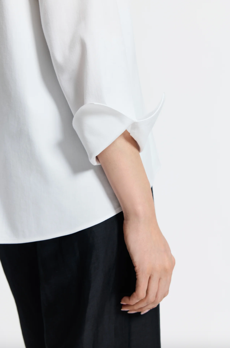 Foxcroft | Agnes Sleeve Shirt White