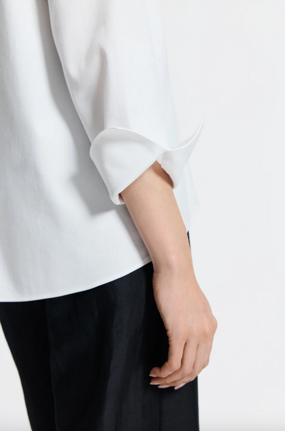 Foxcroft | Agnes Sleeve Shirt White