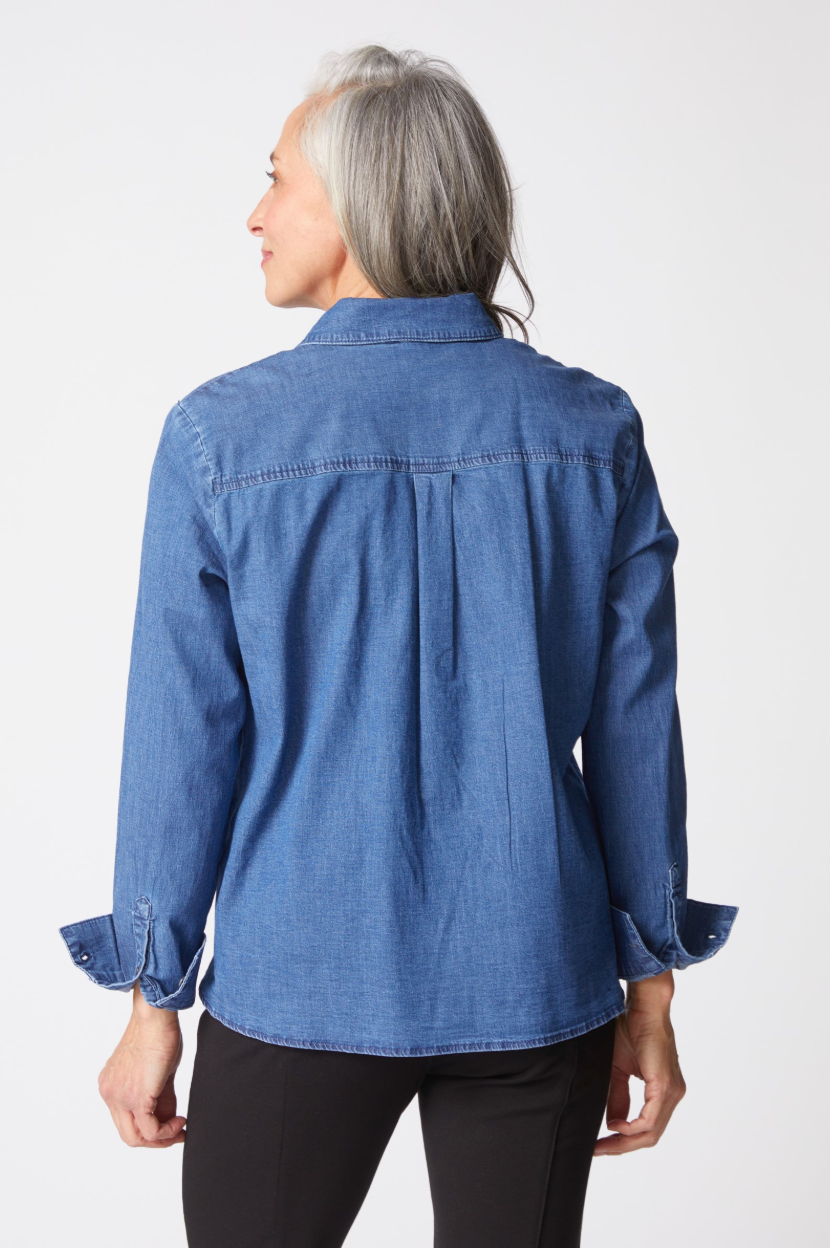 Habitat | Perfect Travel Denim Shaped Hem Shirt