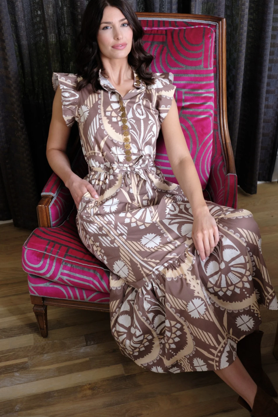 Sheridan French | Taylor Dress - Chai