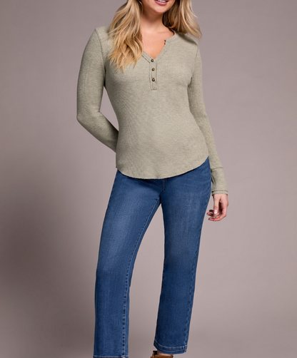 Tribal | Henley Top W/ Buttons