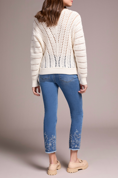 Tribal | Crew Neck Sweater W/special Wash