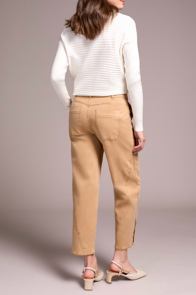 Tribal | Fly Front Ankle Pant w/ Button Vent