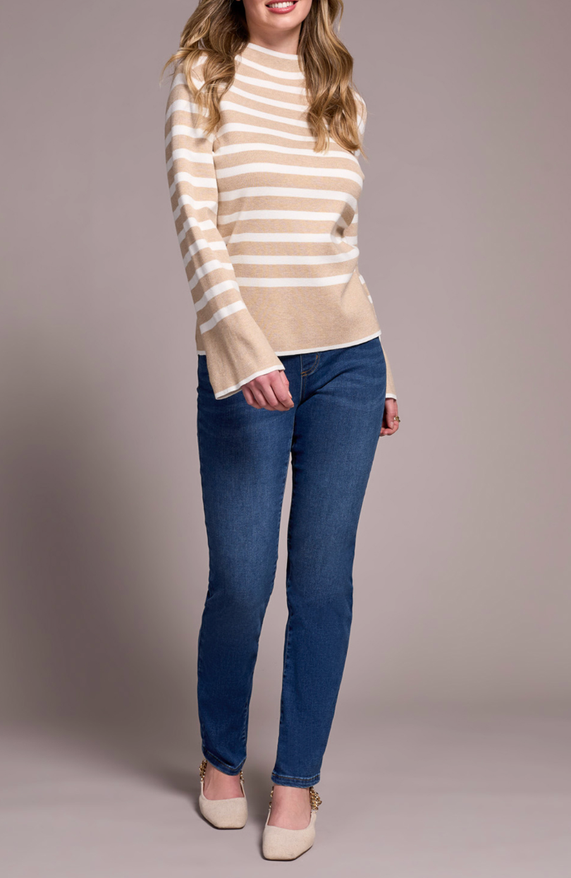 Tribal | L/s Funnel Nk Sweater