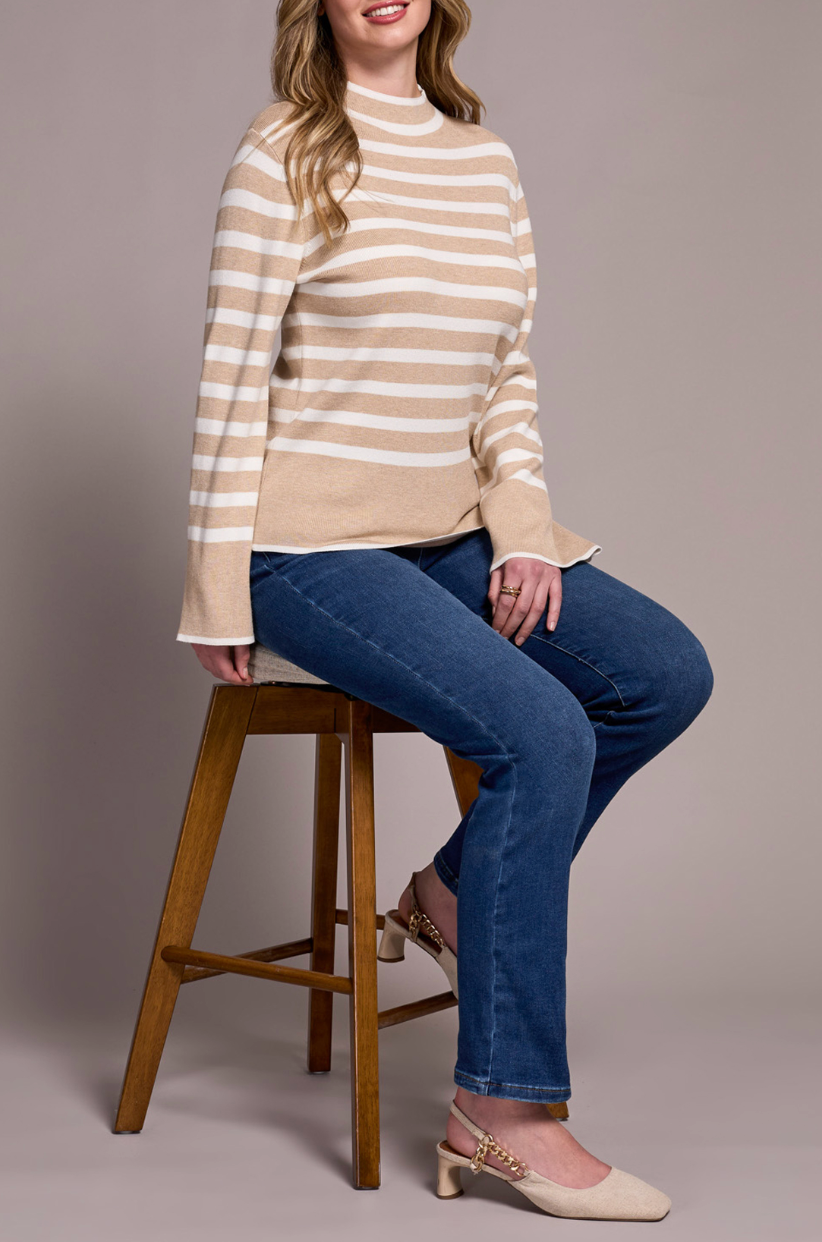Tribal | Long Sleeve Funnel Neck Sweater