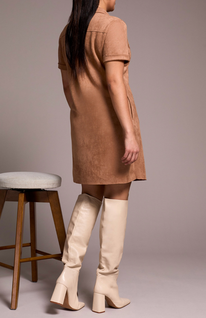 Tribal | Short Sleeve Dress With Eyelets