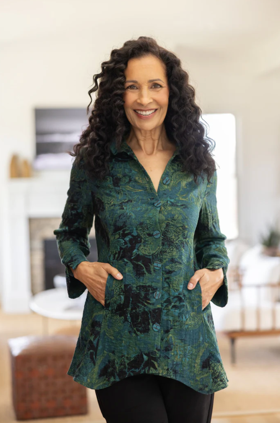 Habitat | Express Travel Jacobian Floral Artist Shirt