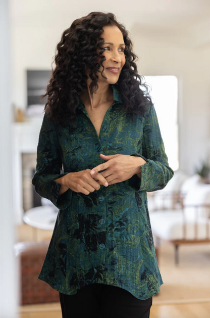 Habitat | Express Travel Jacobian Floral Artist Shirt