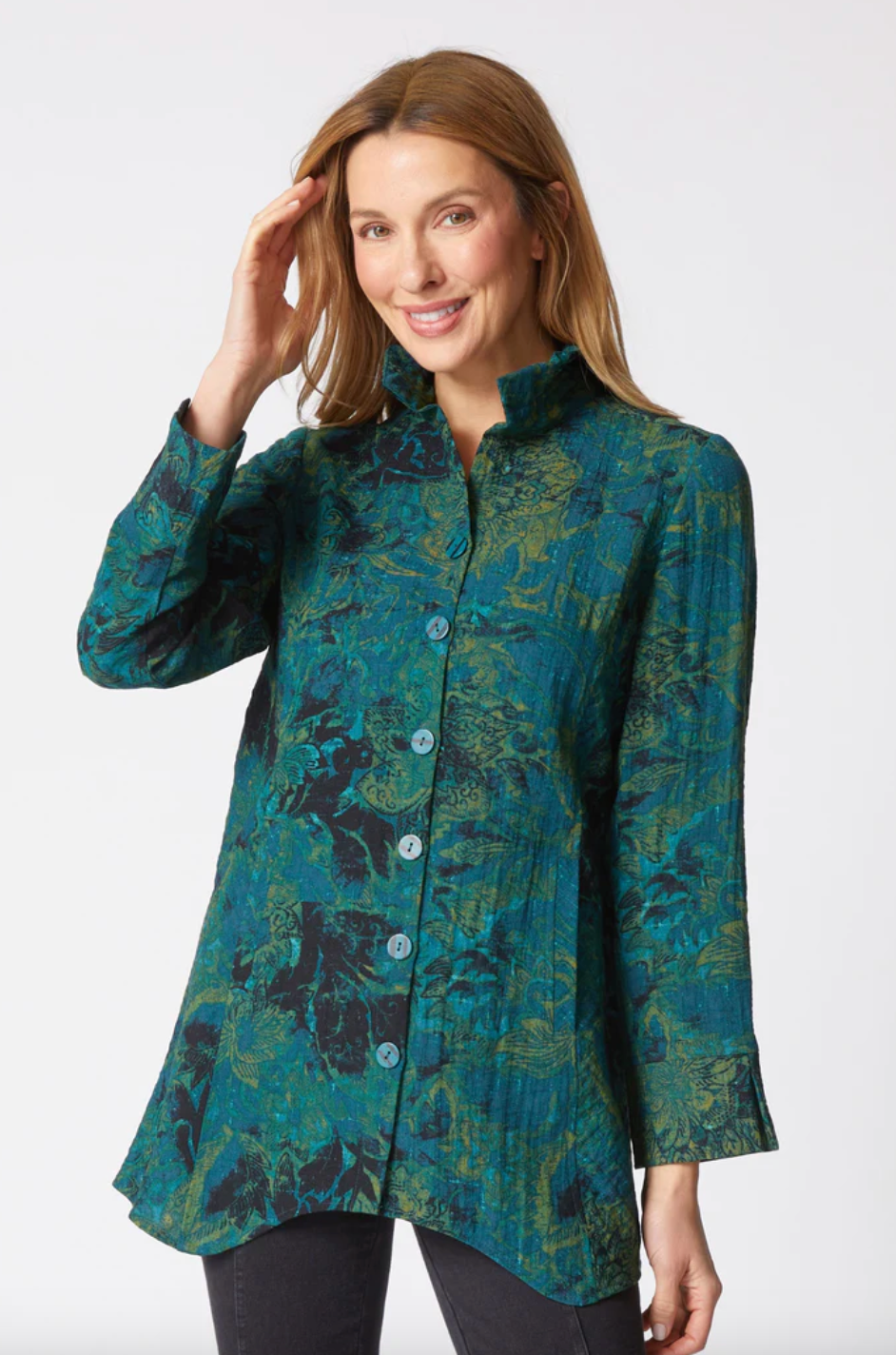 Habitat | Express Travel Jacobian Floral Artist Shirt